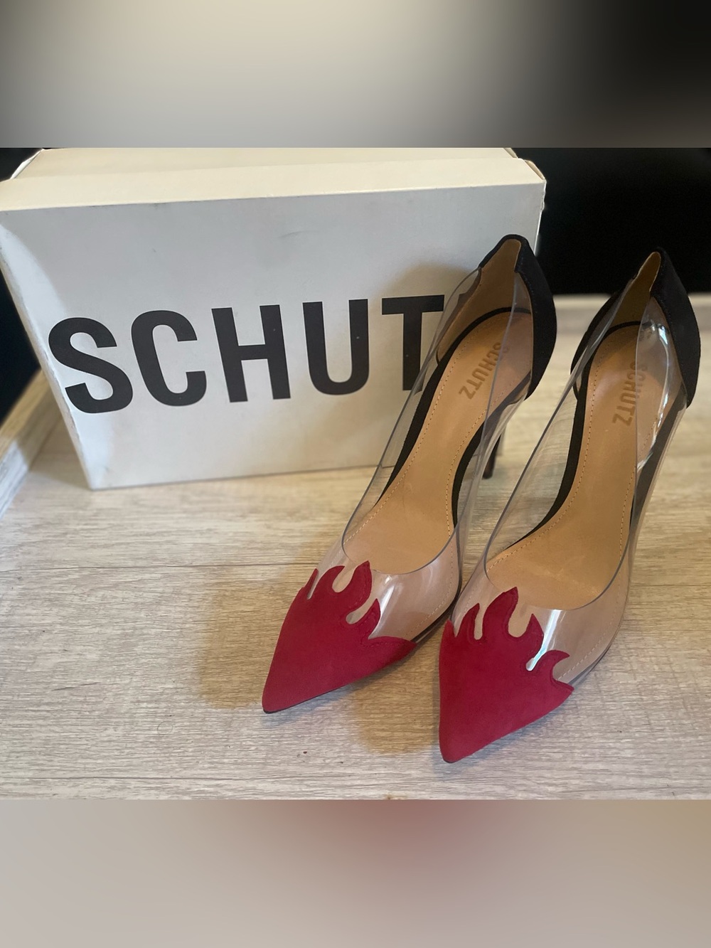 SCHUTZ Den Flame Transparent Pump